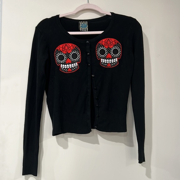 Too Fast Sugar Skull Cardigan - Picture 2 of 6